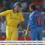 India National Cricket Team Vs Australian Men’s Cricket Team Timeline
